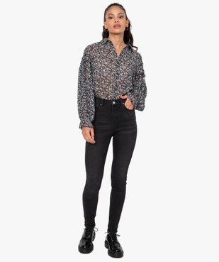 Blouse femme ample et transparente à motif et volant vue6 - GEMO(FEMME PAP) - GEMO
