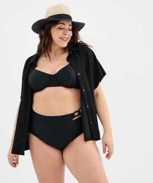 Haut de maillot de bain emboitant à motifs brodés femme grande taille vue5 - GEMO (PLAGE) - GEMO