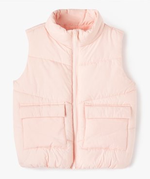 Blouson fille sans manches en matière matelassée déperlante vue2 - GEMO 4G FILLE - GEMO
