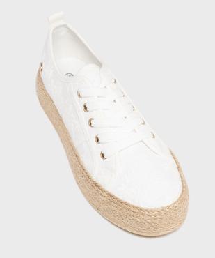 Baskets en toile à semelle plateforme en corde femme - LuluCastagnette vue5 - LULUCASTAGNETTE - GEMO