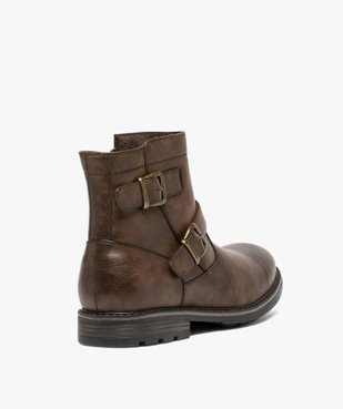 Boots homme à boucles décoratives et doublure chaude vue5 - GEMO (CASUAL) - GEMO