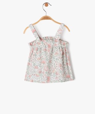 Blouse à bretelles à motifs fleuris bébé fille  vue3 - GEMO(BEBE DEBT) - GEMO