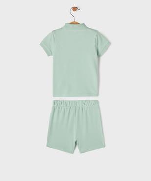 Ensemble 2 pièces bébé garçon short et polo vue4 - GEMO(BEBE DEBT) - GEMO