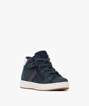 Baskets montantes en cuir petit garçon vue2 - BUGGY GEMO FOR GOOD - GEMO