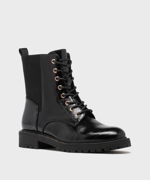Boots avec élastique sur la tige et semelle crantée femme - 5 Miles vue2 - 5 MILES - GEMO
