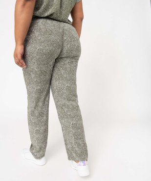 Pantalon femme grande taille large et imprimé vue3 - GEMO (G TAILLE) - GEMO