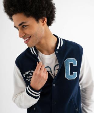 Sweat boutonné look veste teddy homme - Camps United vue2 - CAMPS - GEMO