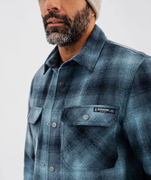 Sur-chemise à carreaux avec doublure matelassée homme - Roadsign vue4 - ROADSIGN D - GEMO