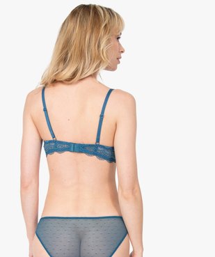 Soutien-gorge femme forme corbeille en dentelle vue2 - GEMO(HOMWR FEM) - GEMO