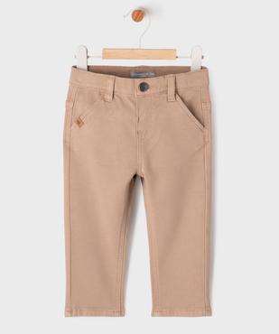 Pantalon chino en Lyocell et coton stretch bébé garçon - LuluCastagnette vue1 - LULUCASTAGNETTE - GEMO