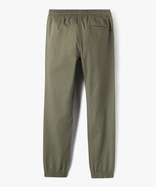Pantalon jogger coupe slim garçon vue3 - GEMO (JUNIOR) - GEMO