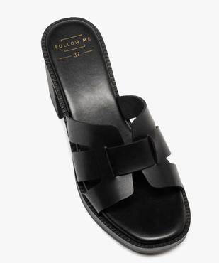 Mules à talon haut et bout ouvert femme vue5 - FOLLOW ME - GEMO