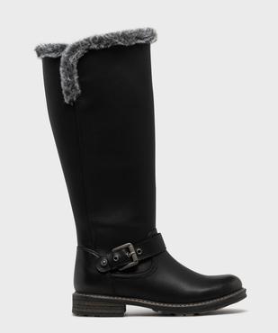 Bottes esprit biker avec fourrure imitation femme - Valentina Baldano vue1 - VALENTINA BALDA - GEMO