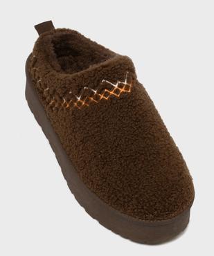Boots basses fourrées à semelle plateforme crantée femme vue5 - 5 MILES - GEMO