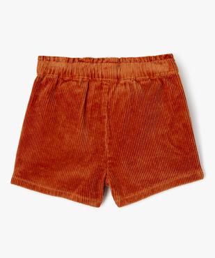 Jupe short en velours côtelé bébé fille - LuluCastagnette vue3 - LULUCASTAGNETTE - GEMO