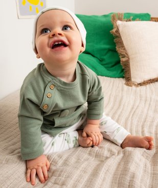 Sweat brassière avec poche fantaisie bébé garçon vue6 - GEMO 4G BEBE - GEMO