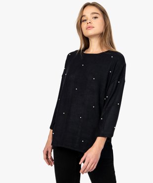 Pull femme coupe loose avec perles sur l'avant vue1 - Nikesneakers(FEMME PAP) - Nikesneakers