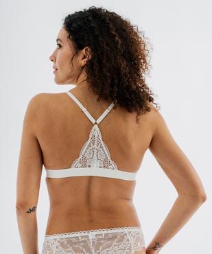 Soutien-gorge triangle avec mousses amovibles fermeture devant vue6 - GEMO(HOMWR FEM) - GEMO