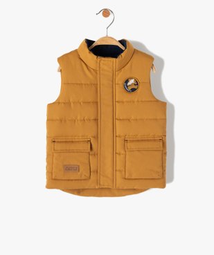 Doudoune bébé garçon sans manches intérieur polaire - LuluCastagnette vue1 - LULUCASTAGNETTE - GEMO
