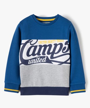 Sweat garçon imprimé sur l’avant – Camps United vue2 - CAMPS UNITED - GEMO