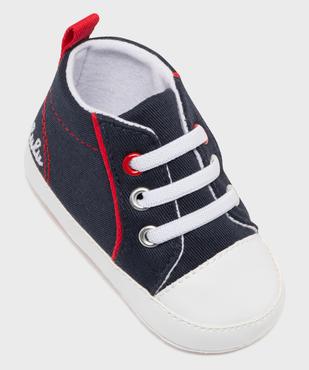 Chaussons de naissance en toile look tennis bébé - LuluCastagnette vue5 - LULU CASTAGNETTE GEMO FOR GOOD - GEMO