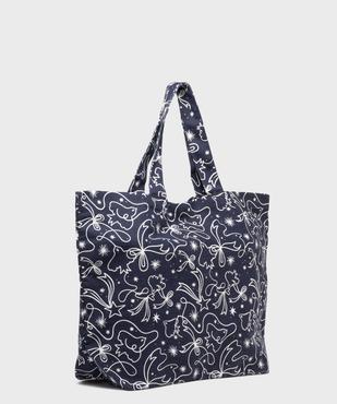 Tote bag grand format en coton imprimé - Gémo x Lulu la Nantaise vue3 - GEMO (ACCESS) - GEMO