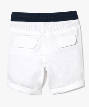 Bermuda en toile à détails contrastants Lulu Castagnette vue2 - LULUCASTAGNETTE - GEMO