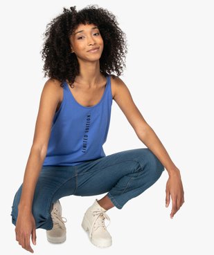 Débardeur femme avec message vue1 - Nikesneakers(FEMME PAP) - Nikesneakers