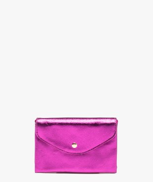 Porte-monnaie femme métallisé forme enveloppe vue1 - GEMO (ACCESS) - GEMO
