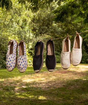 Espadrilles en coton et semelle corde femme vue7 - GEMO (PLAGE) - GEMO