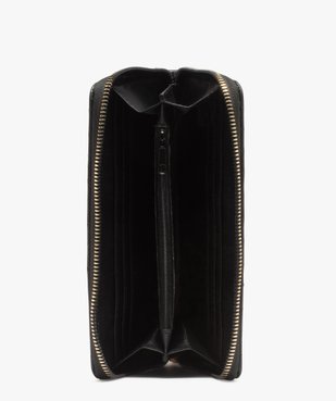 Portefeuille femme zippé matelassé uni vue3 - GEMO (ACCESS) - GEMO