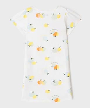 Chemise de nuit à motifs fruits d’été fille vue3 - GEMO 4G FILLE - GEMO