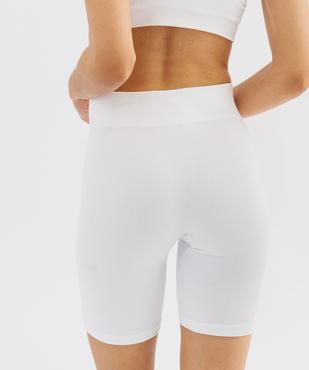 Boxer long en maille côtelée extensible femme vue2 - GEMO(HOMWR FEM) - GEMO