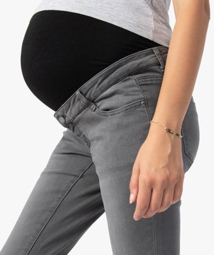 Jean de grossesse slim 4 poches avec bandeau jersey vue2 - GEMO (MATER) - GEMO