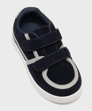 Baskets bicolores à scratch bébé garçon - Buggy vue5 - BUGGY - GEMO