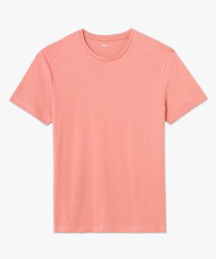 Tee-shirt à manches courtes et col rond homme vue4 - GEMO 4G HOMME - GEMO