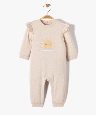 Pyjama bébé en jersey à épaules volantées vue1 - GEMO(BB COUCHE) - GEMO