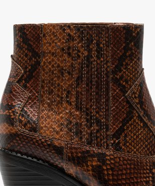 Boots femme style santiag à col élastiqué et bout pointu vue6 - Nikesneakers(URBAIN) - Nikesneakers