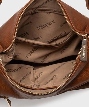 Sac souple avec deux bandoulière femme - Torrente vue3 - TORRENTE - GEMO