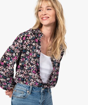 Chemise femme à motifs fleuris vue5 - GEMO(FEMME PAP) - GEMO