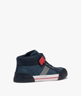 Baskets garçon mid-cut à lacets et scratch bout renforcé vue4 - GEMO (ENFANT) - GEMO