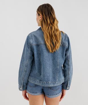 Veste en jean classique femme vue9 - GEMO 4G FEMME - GEMO