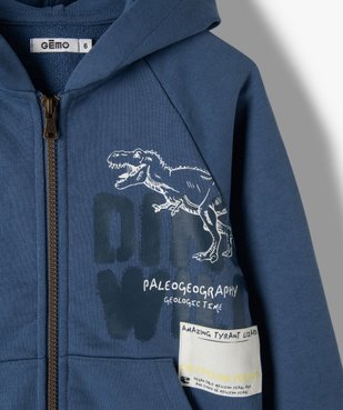 Sweat garçon à capuche avec motif dinosaure vue2 - GEMO (ENFANT) - GEMO