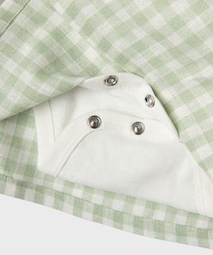 Robe avec body intégré bébé fille vue4 - GEMO(BB COUCHE) - GEMO