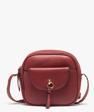 Sac besace femme compact à détails dorés vue1 - GEMO (ACCESS) - GEMO