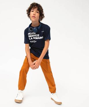 Tee-shirt imprimé manches courtes garçon vue6 - GEMO 4G GARCON - GEMO