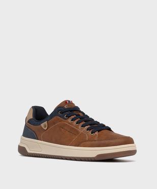 Baskets de ville avec col en denim homme - Urban Steps vue3 - URBAN STEPS - GEMO