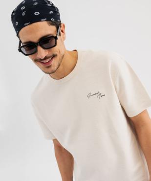 Tee-shirt manches courtes en jersey fantaisie homme vue3 - GEMO (HOMME) - GEMO