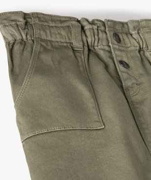 Jupe fille en toile avec taille froncée vue2 - GEMO (ENFANT) - GEMO