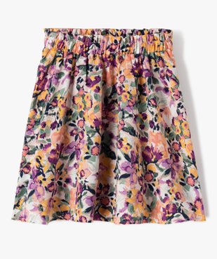 Jupe fille évasée à motifs fleuris vue1 - GEMO (ENFANT) - GEMO